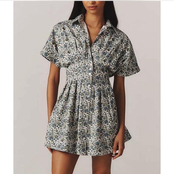 Anthropologie Dresses & Skirts - Anthropologie Floral Button-Up Dress